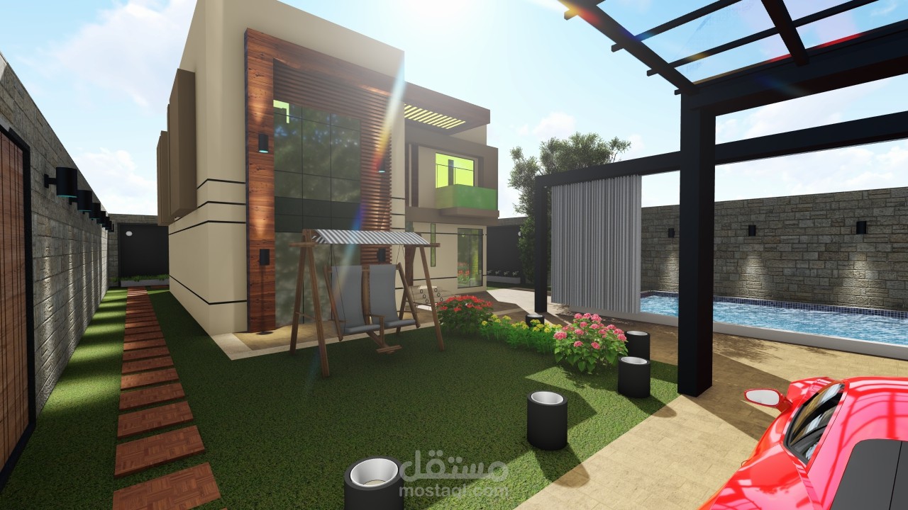 تصميم لاند سكيب و واجهات