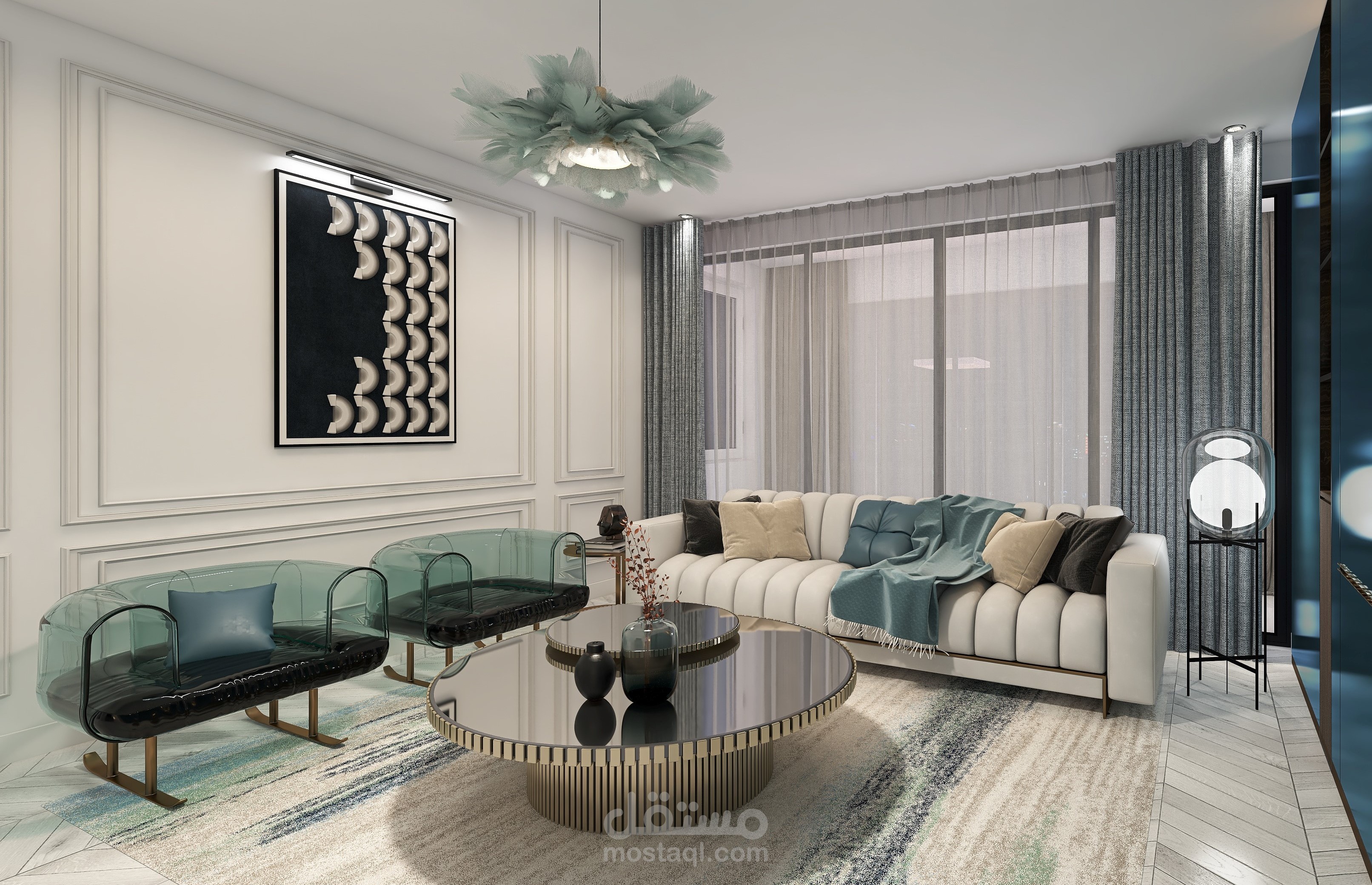 تصميم داخلي لمجلس modern