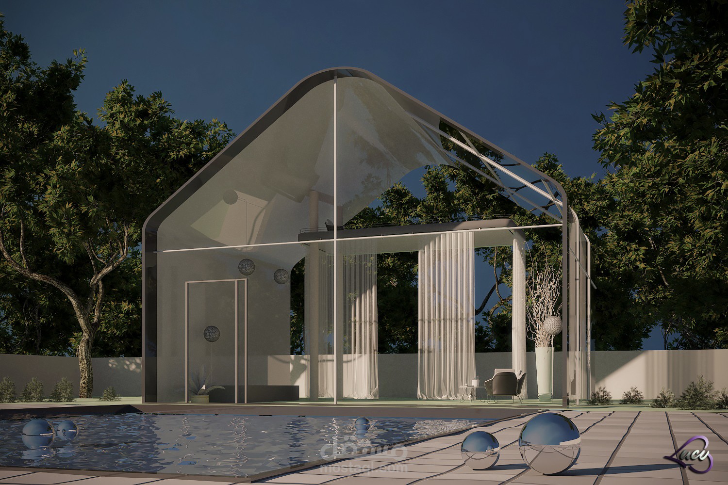 فيلا على نمط Minimalism (عمارة الحد الادنى)