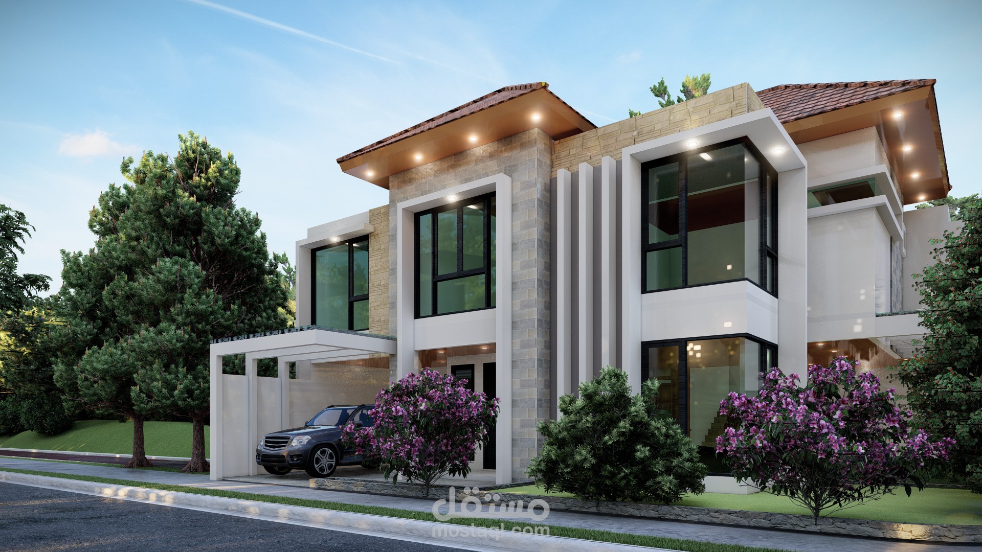 design a modern villa