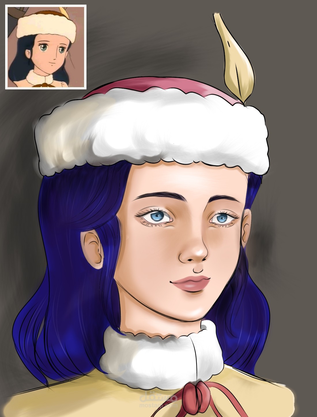 رسم سالي بنمط واقعي