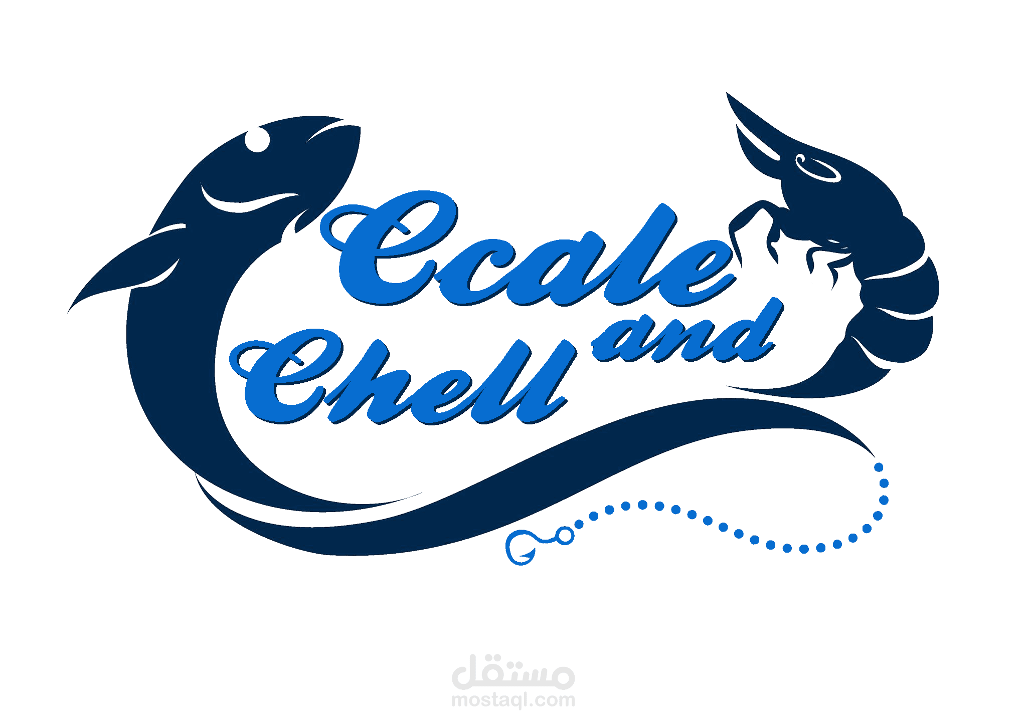 تصميم شعار مطعم اسماك