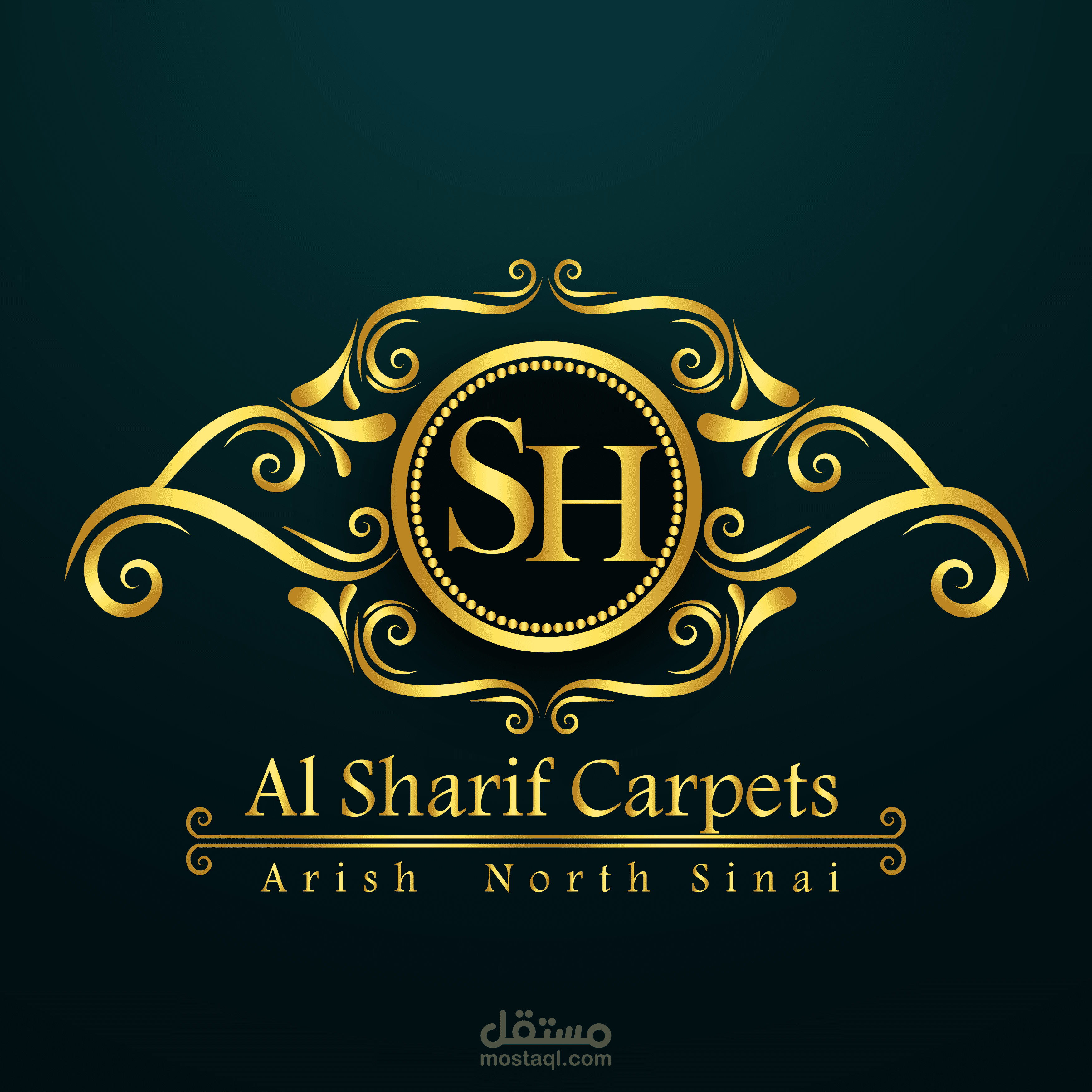 تصميم لوجو فيسبوك لمعرض سجاد