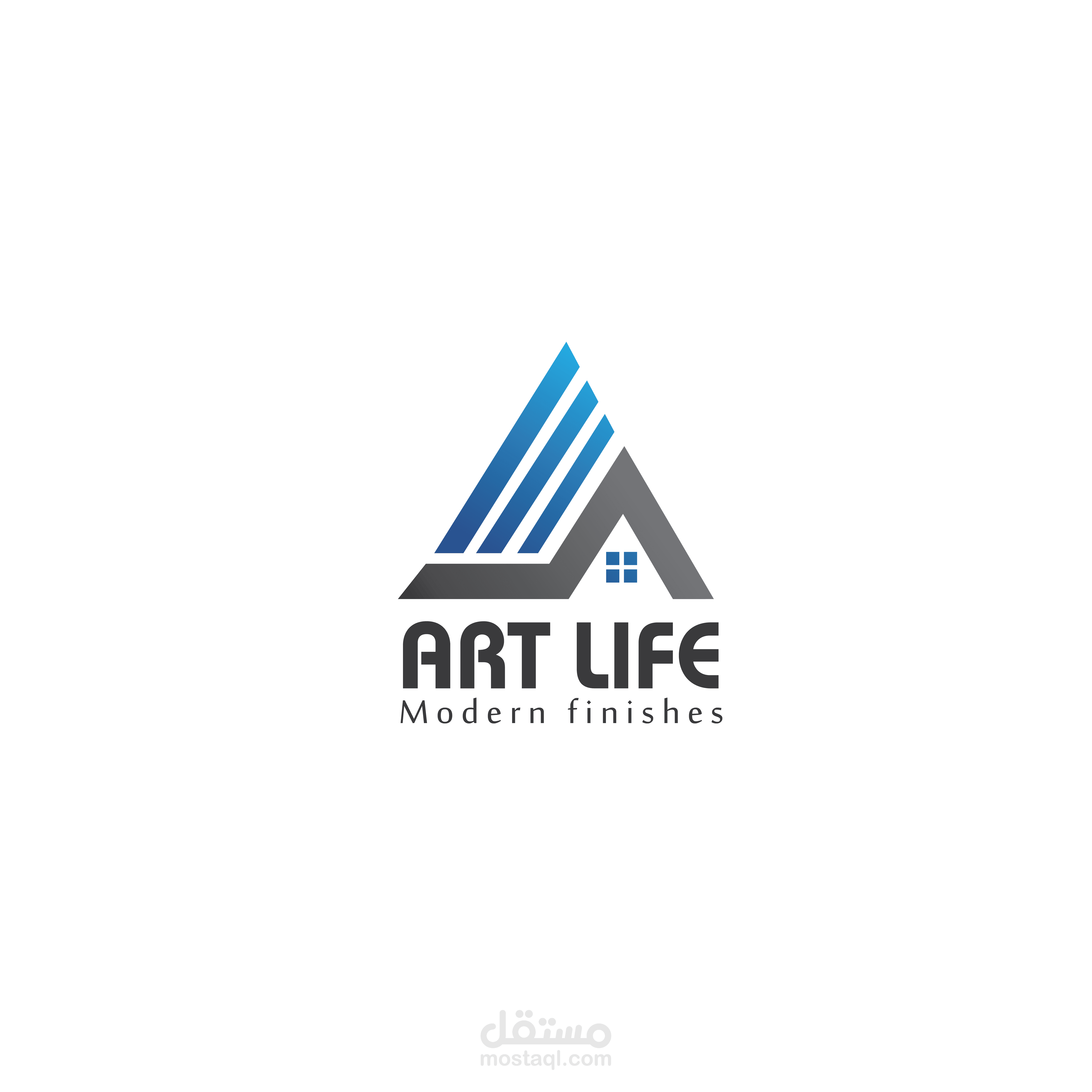 تصميم لوجو وغلاف لشركة تشطيب عقارات