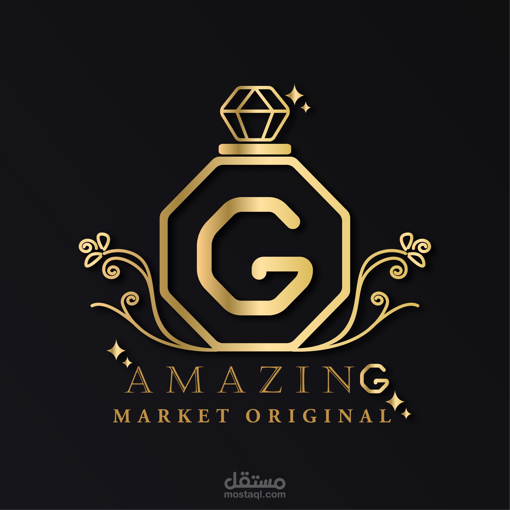 تصميم لوجو و غلاف لمحل عطور