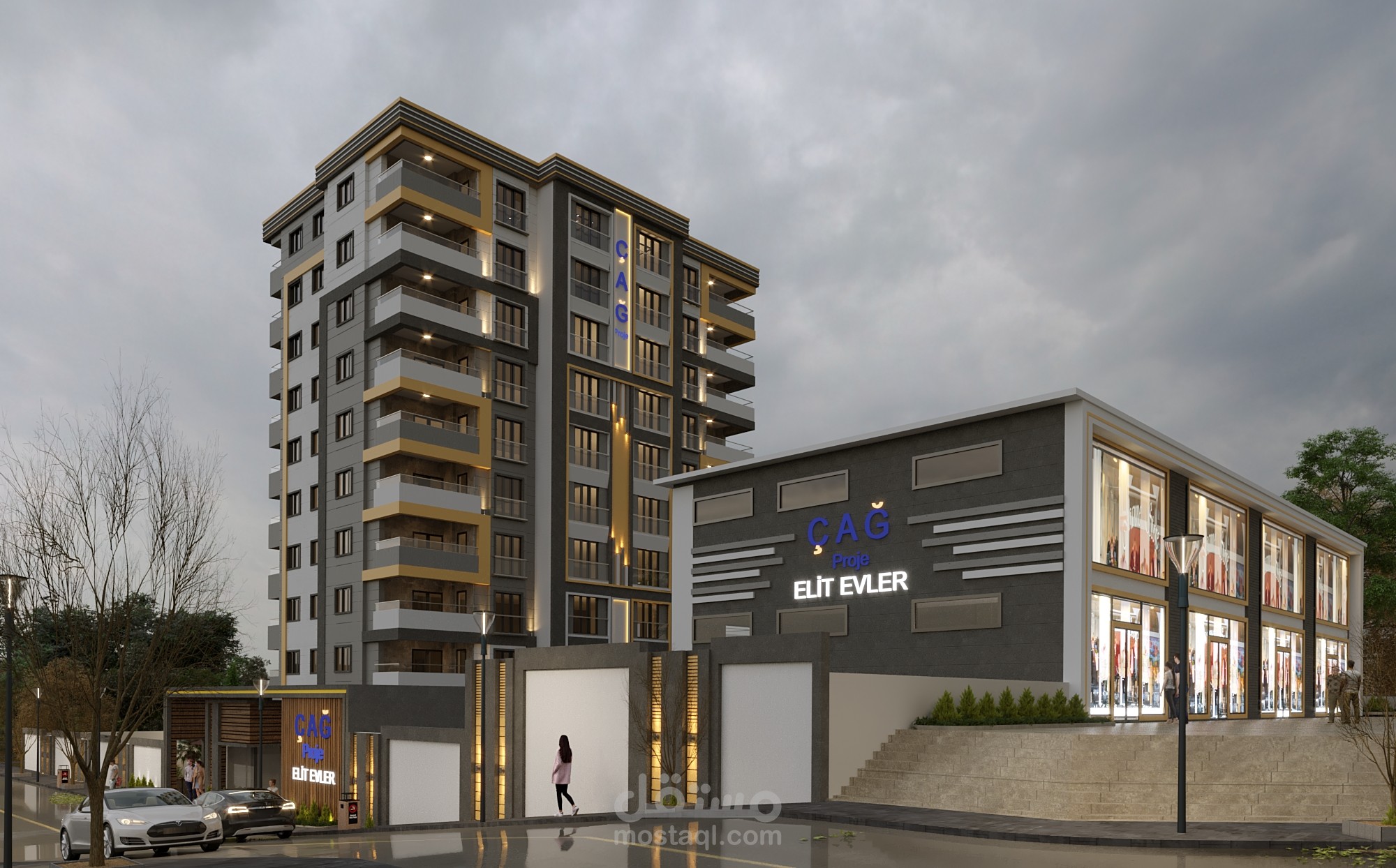 بناء سكني مع محلات تجارية في تركيا / اسطنبول