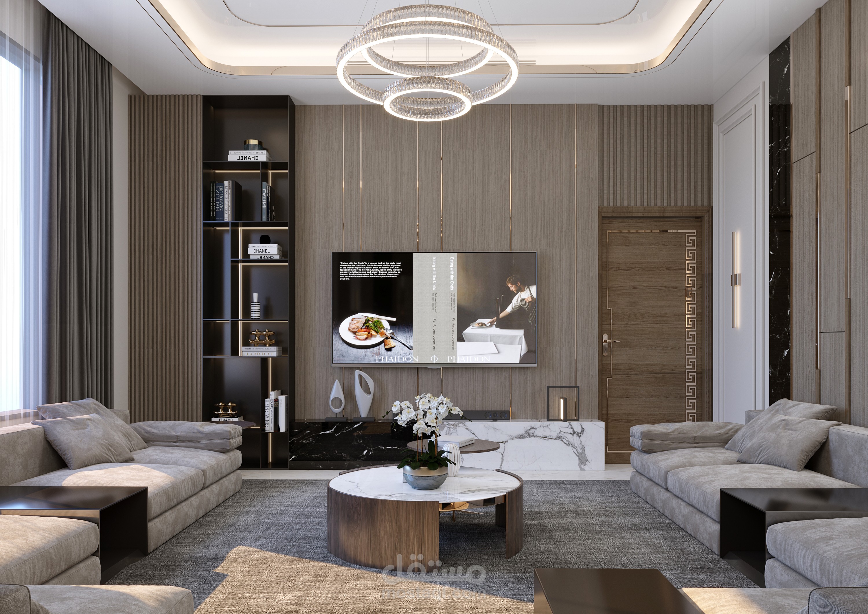 تصاميم داخلية لفيلا في المملكة