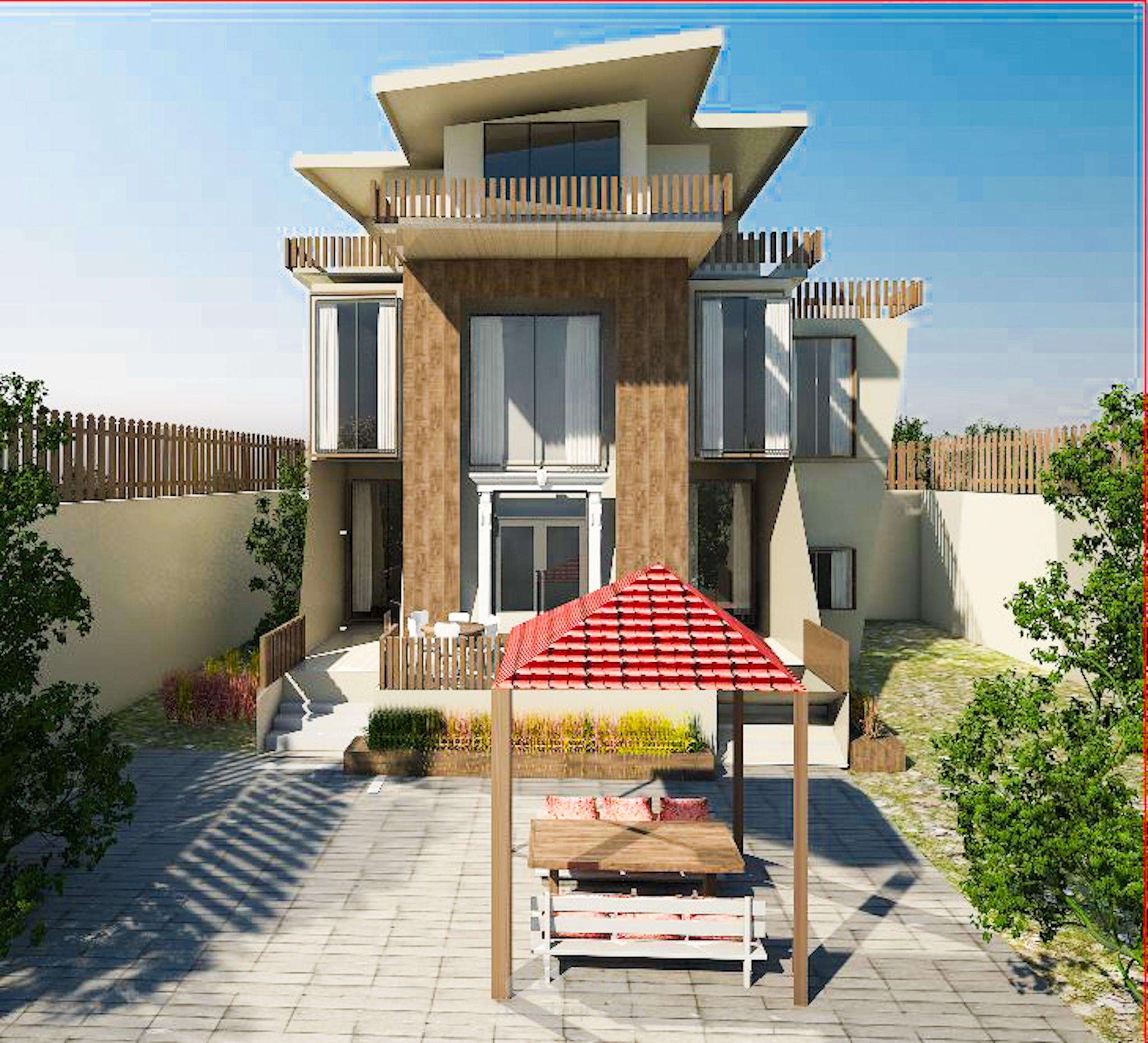 Exterior villa design