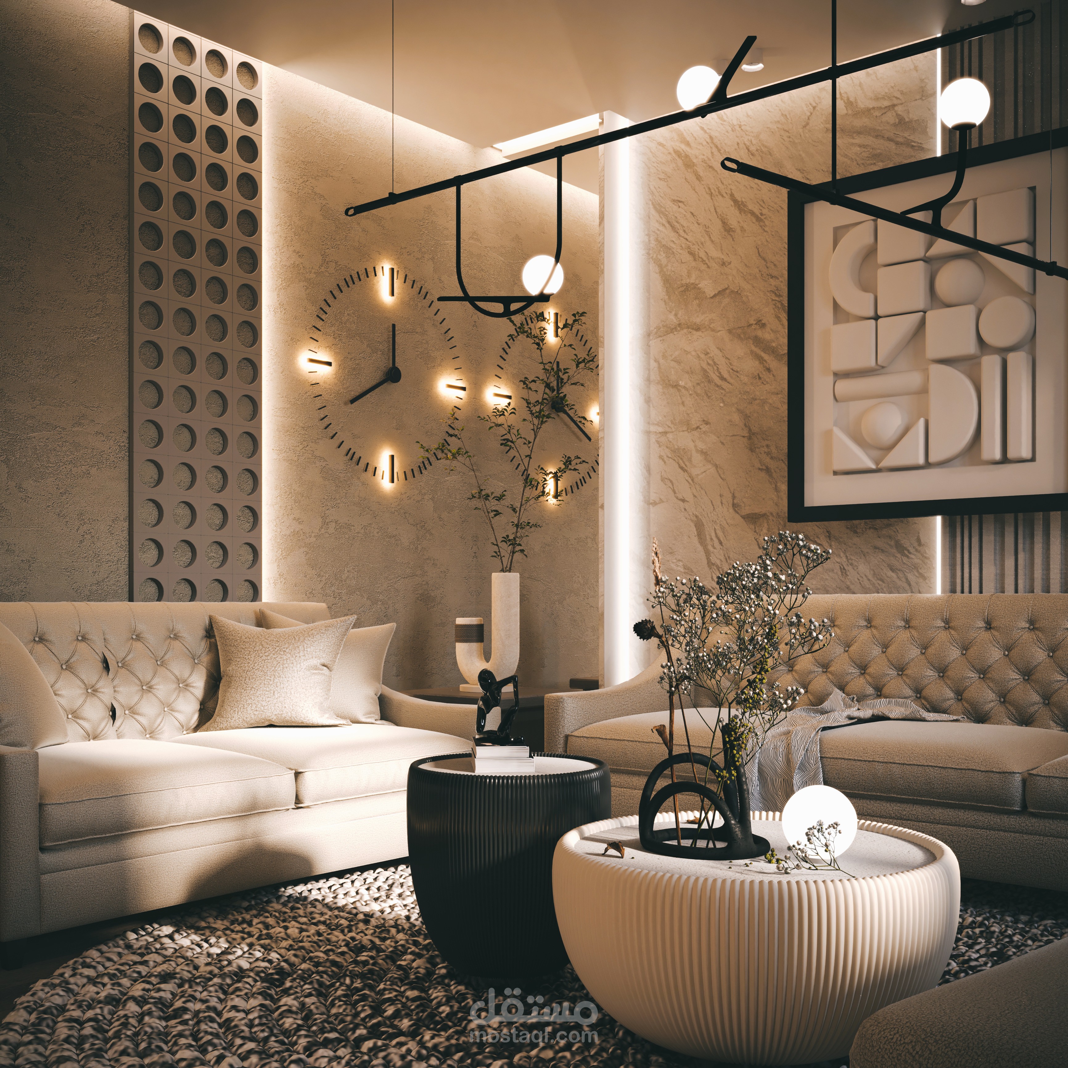 el narges new classic Livingroom