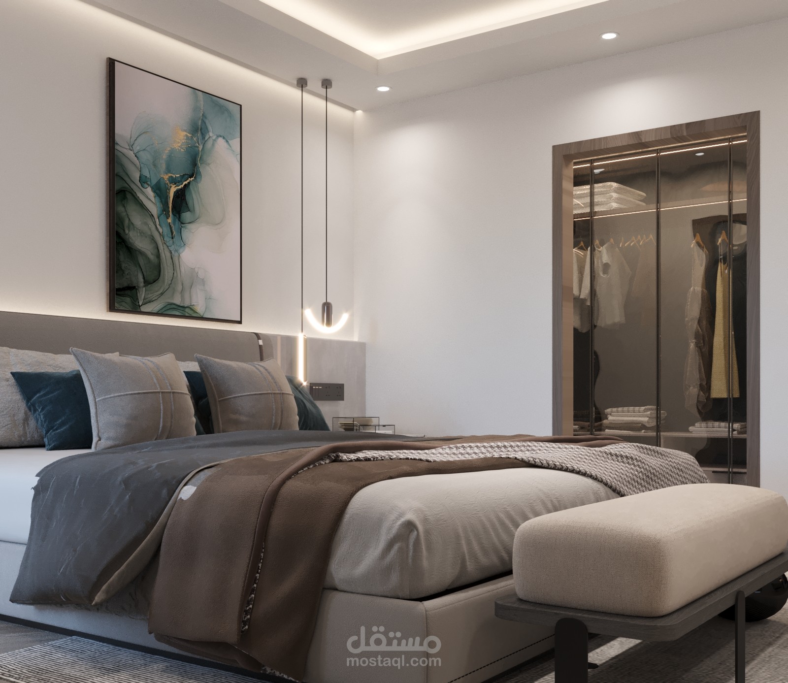 el re7ab apartment bedroom