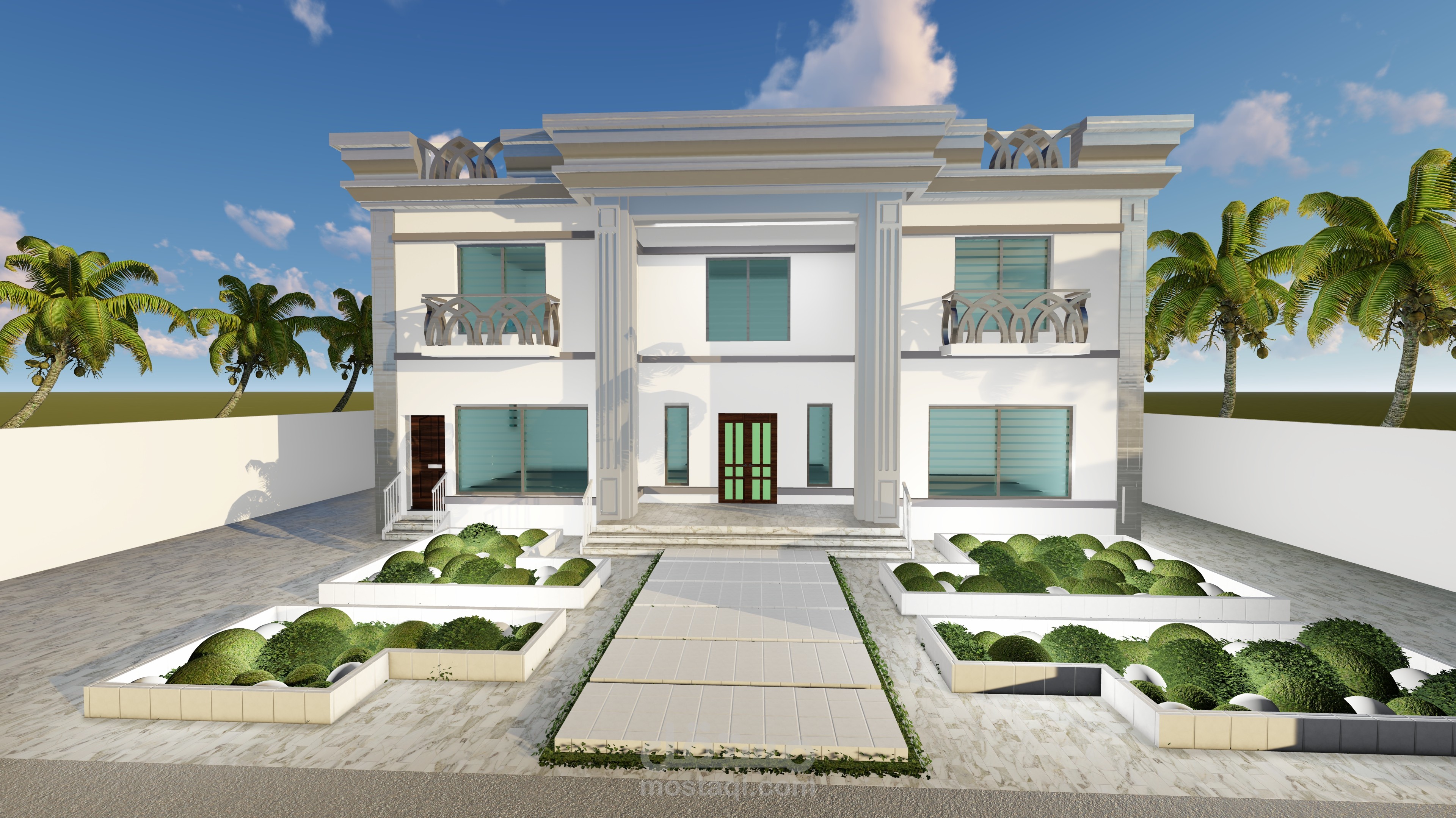 تصميم  لواجهه فيلا  NEW CLASSIC