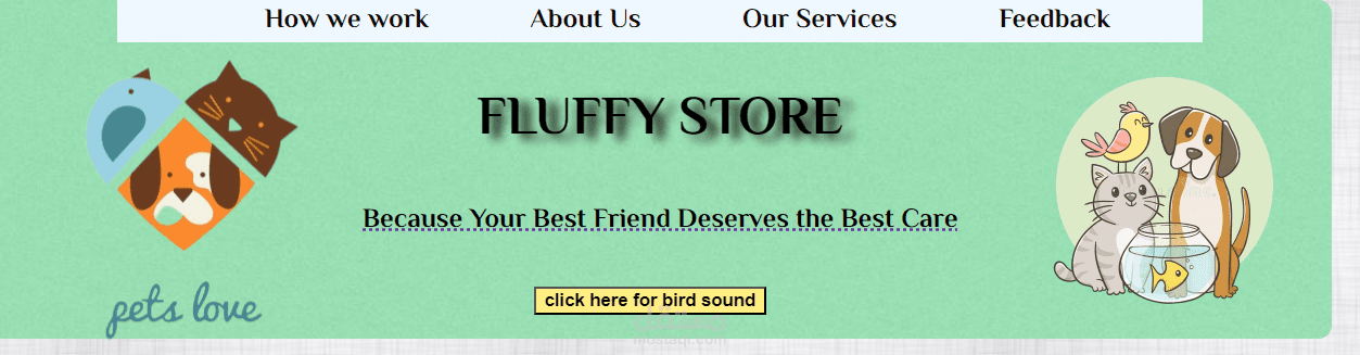واجهة مستخدم أنيقة لعيادة بيطرية | تصميم يدوي بدون مكتبات