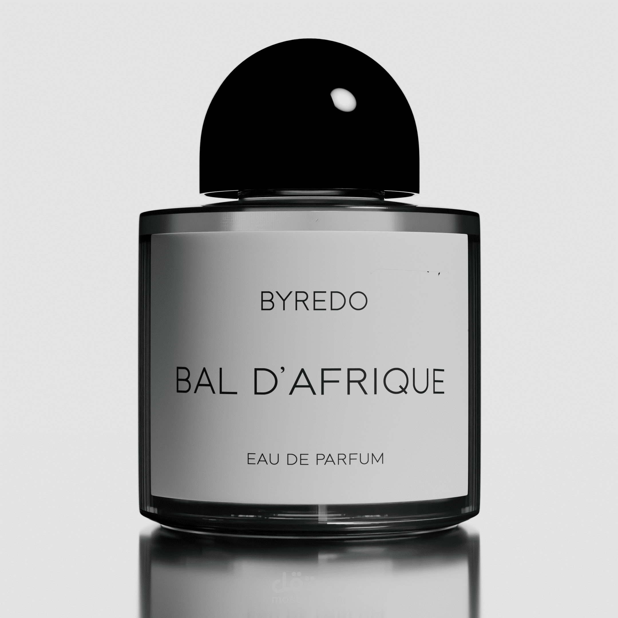 تصميم ثلاثي الأبعاد لزجاجة عطر – BYREDO BAL D’AFRIQUE