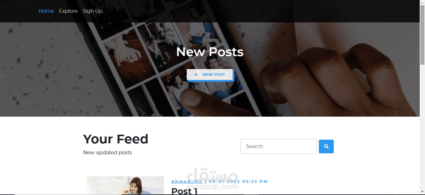Blog website