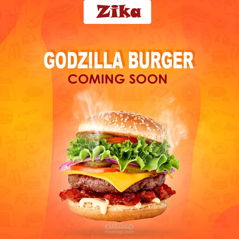 Burger advertisement