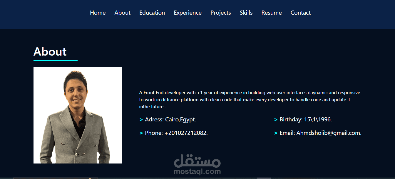 My Personal website