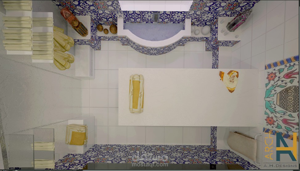 تنفيذ حمام مغربي-Implemented Moroccan Bath