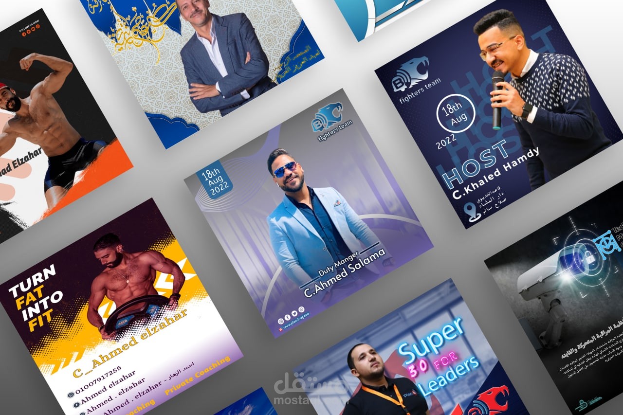 مجوعه تصاميم سوشيال ميديا