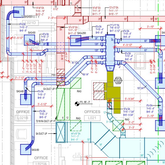 التصميمات الالكتروميكانيكال لأحد المنشأت بإستخدام برنامج Autocad