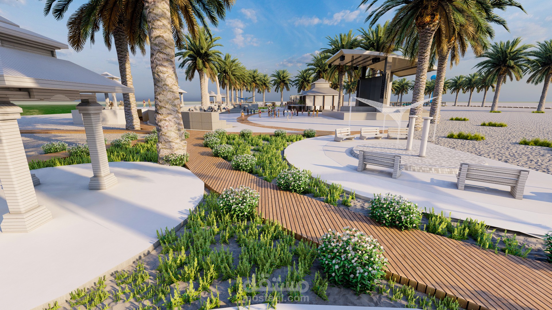 تصميم منتجع سياحي