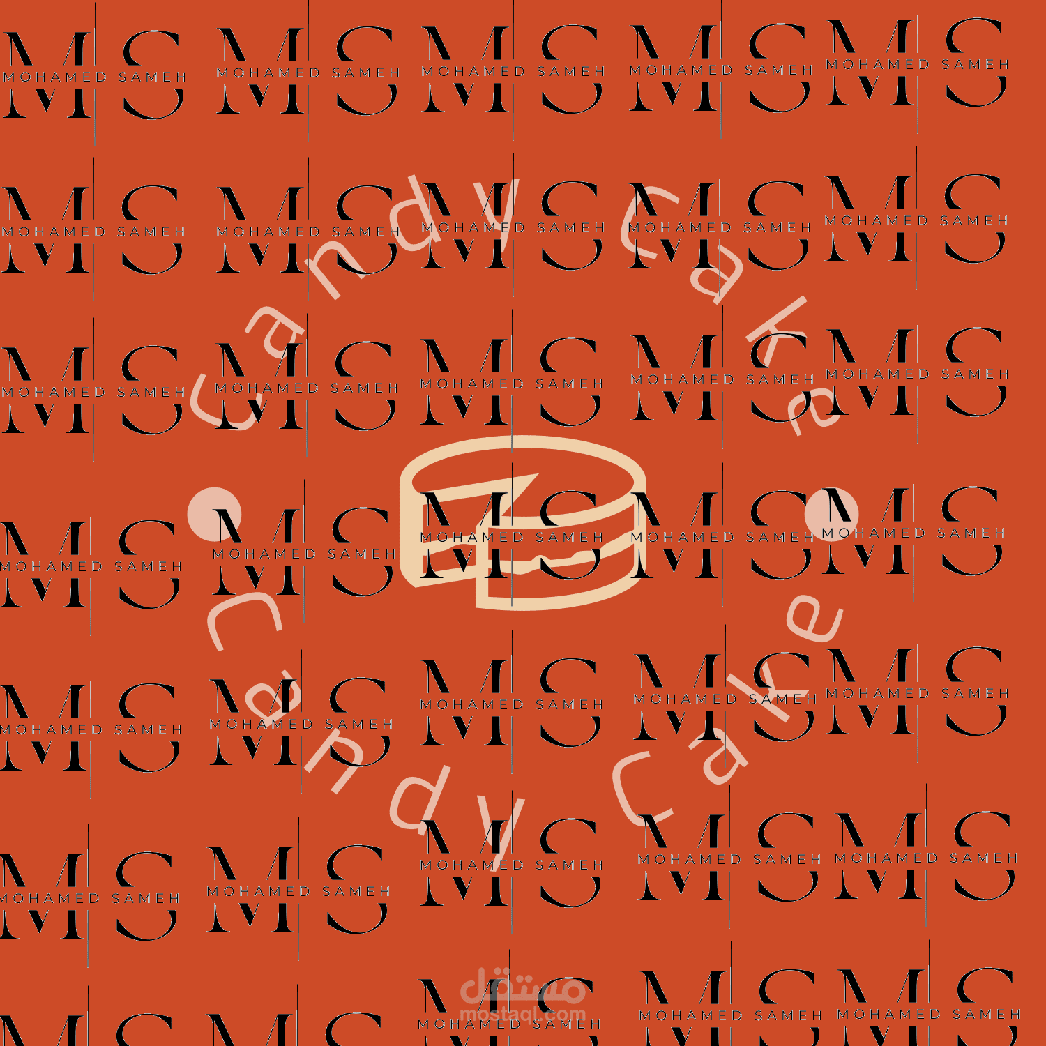 تصميم لوجو وغلاف لصفحة فيسبوك وبوست لمتجر حلويات