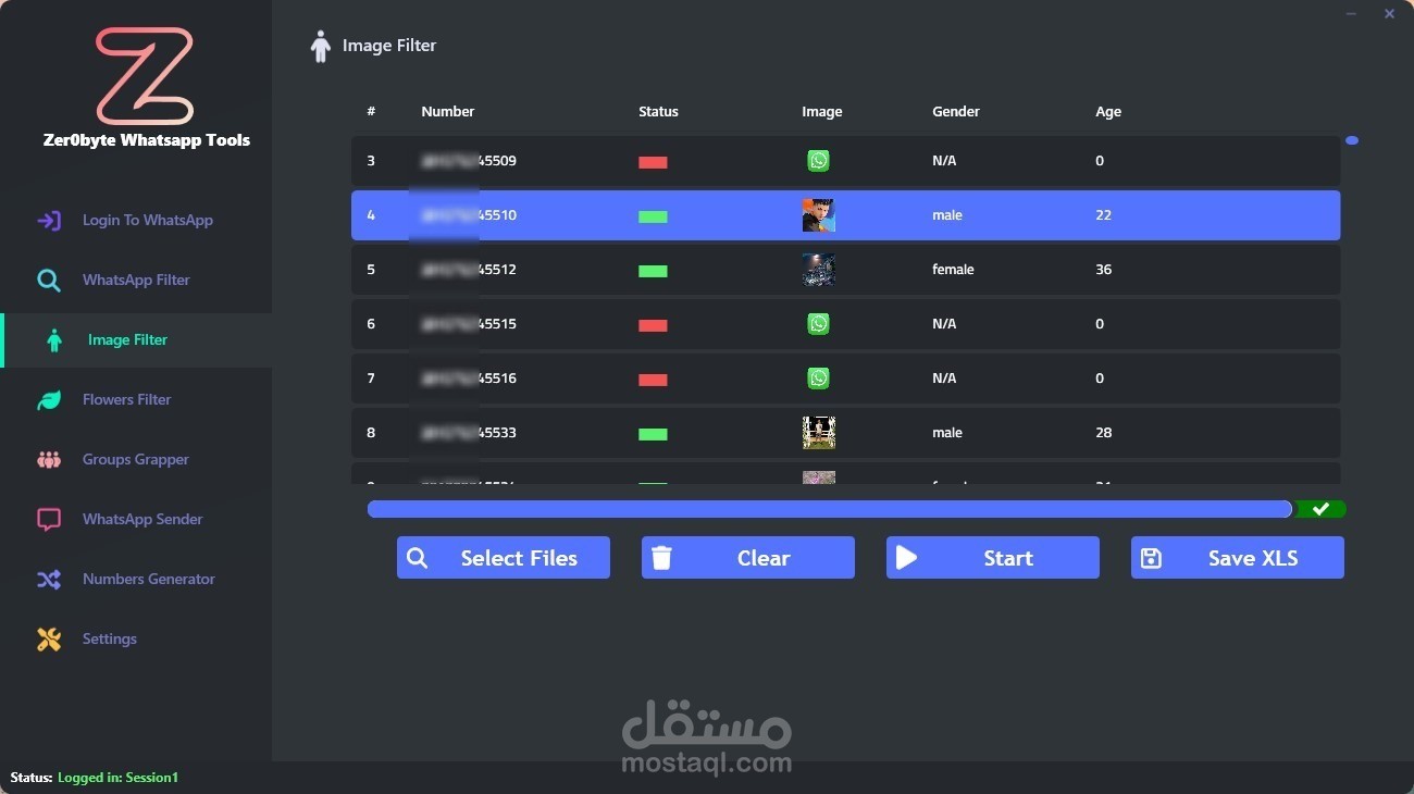 Whatsapp Filter and Sender Version 2
