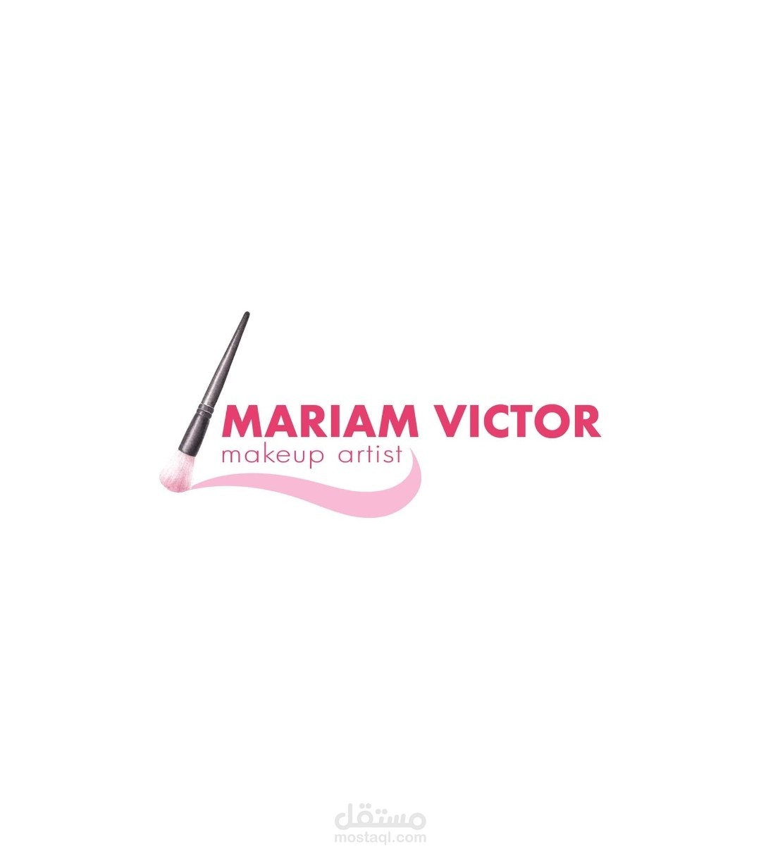 تصميم شعار وغلاف فيسبوك لصفحة ميك اب ارتست