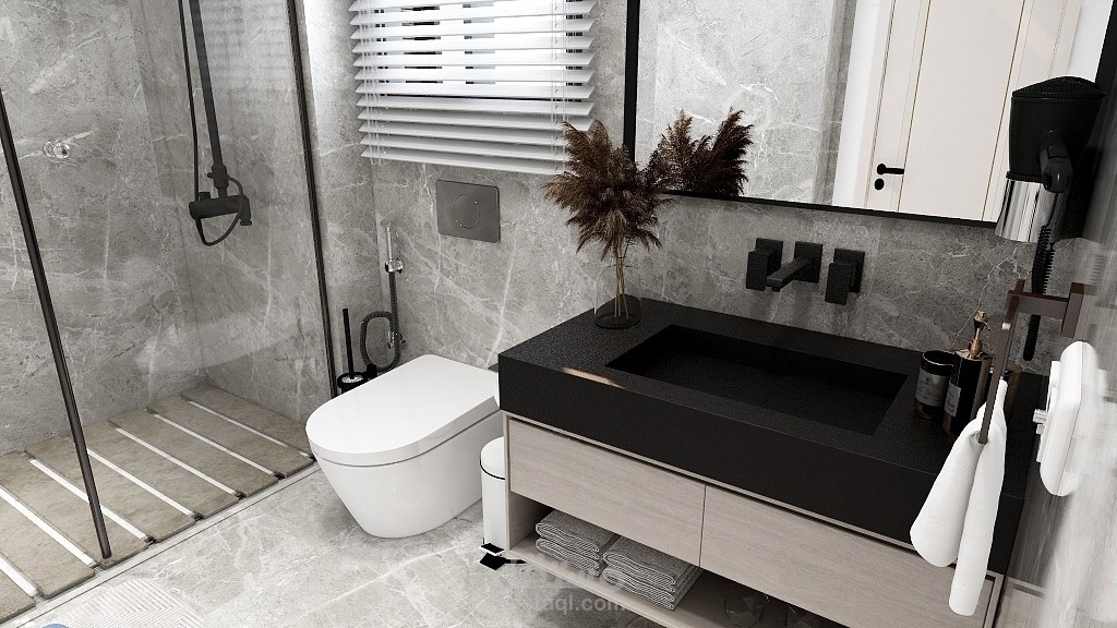 تصميم حمام  3D