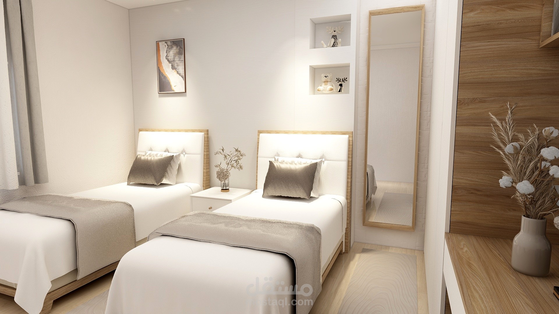 تصميم غرفة اطفال 3d بالابعاد