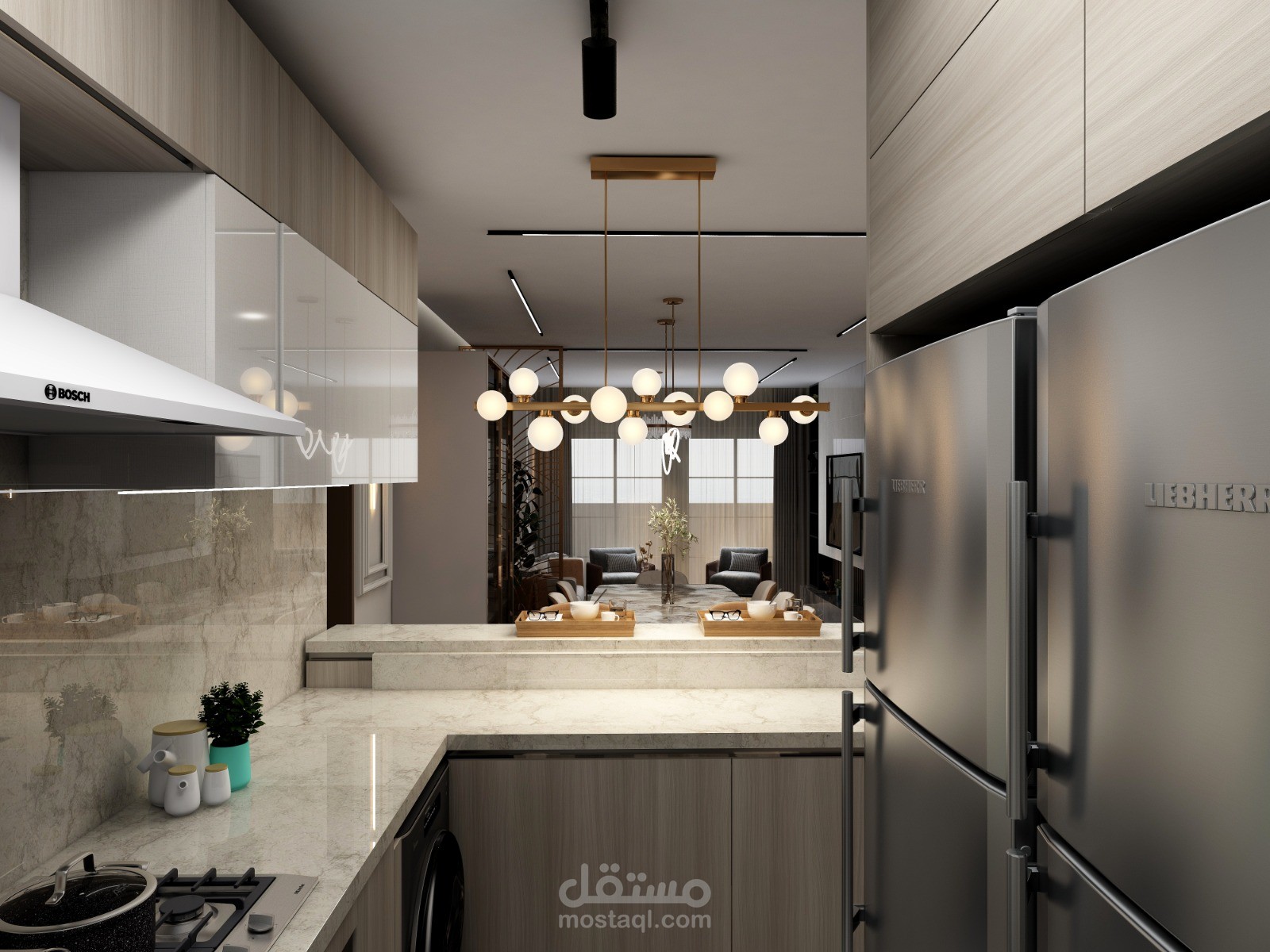 تصميم مطبخ 3d