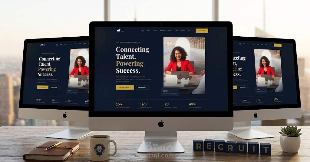 تطوير موقع Lion Consulting مع نظام توظيف وفرز السير الذاتية بالذكاء الاصطناعي