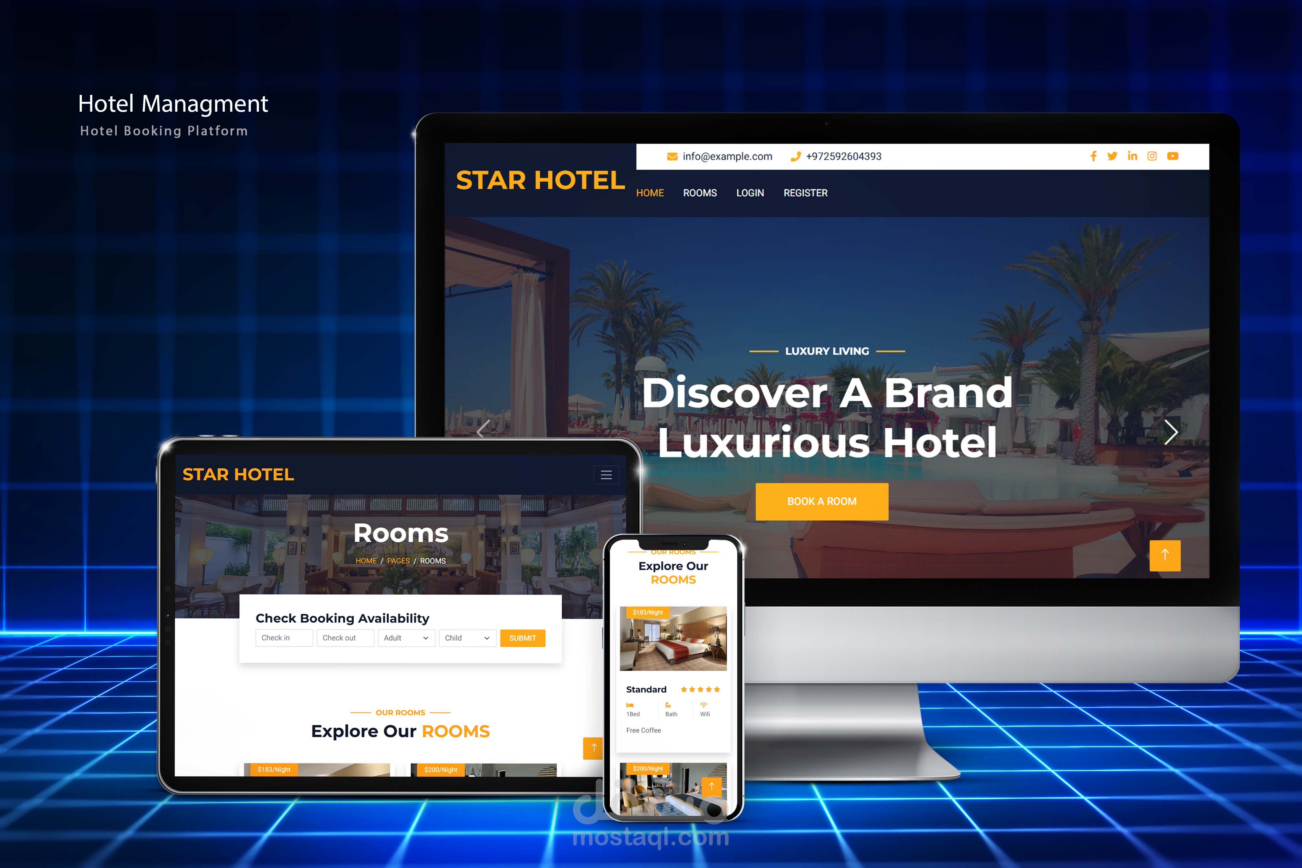 نظام إدارة فندق باستخدام Laravel