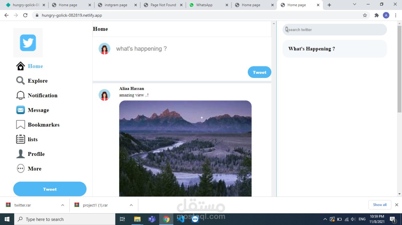 twitter clone