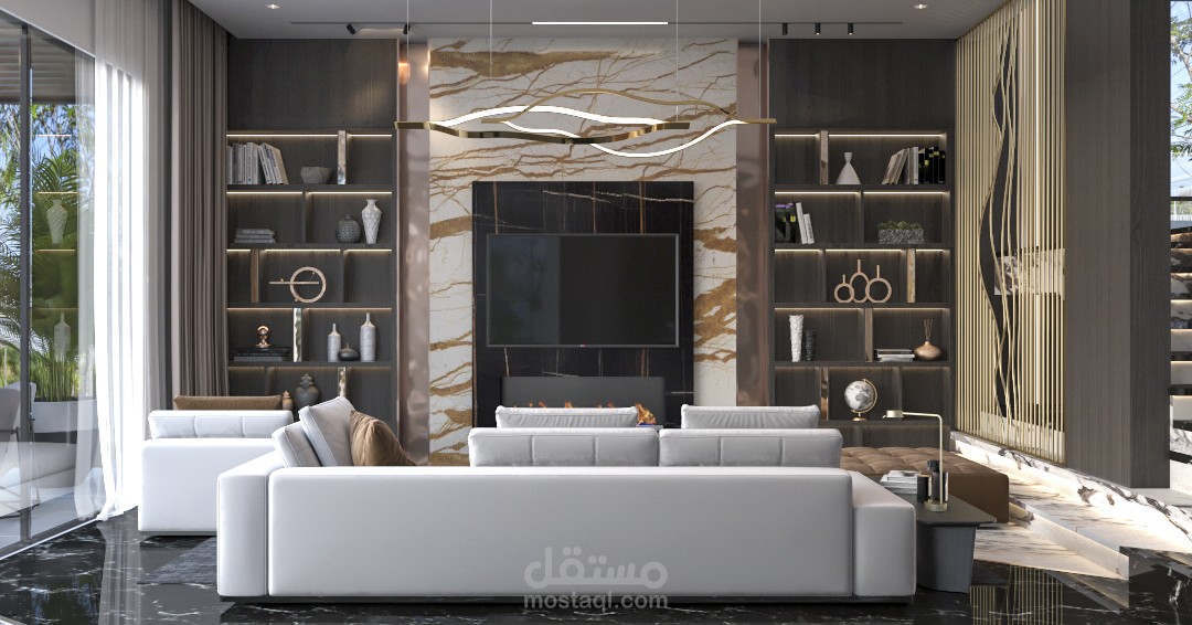 تصميم فيلا بطراز معاصر