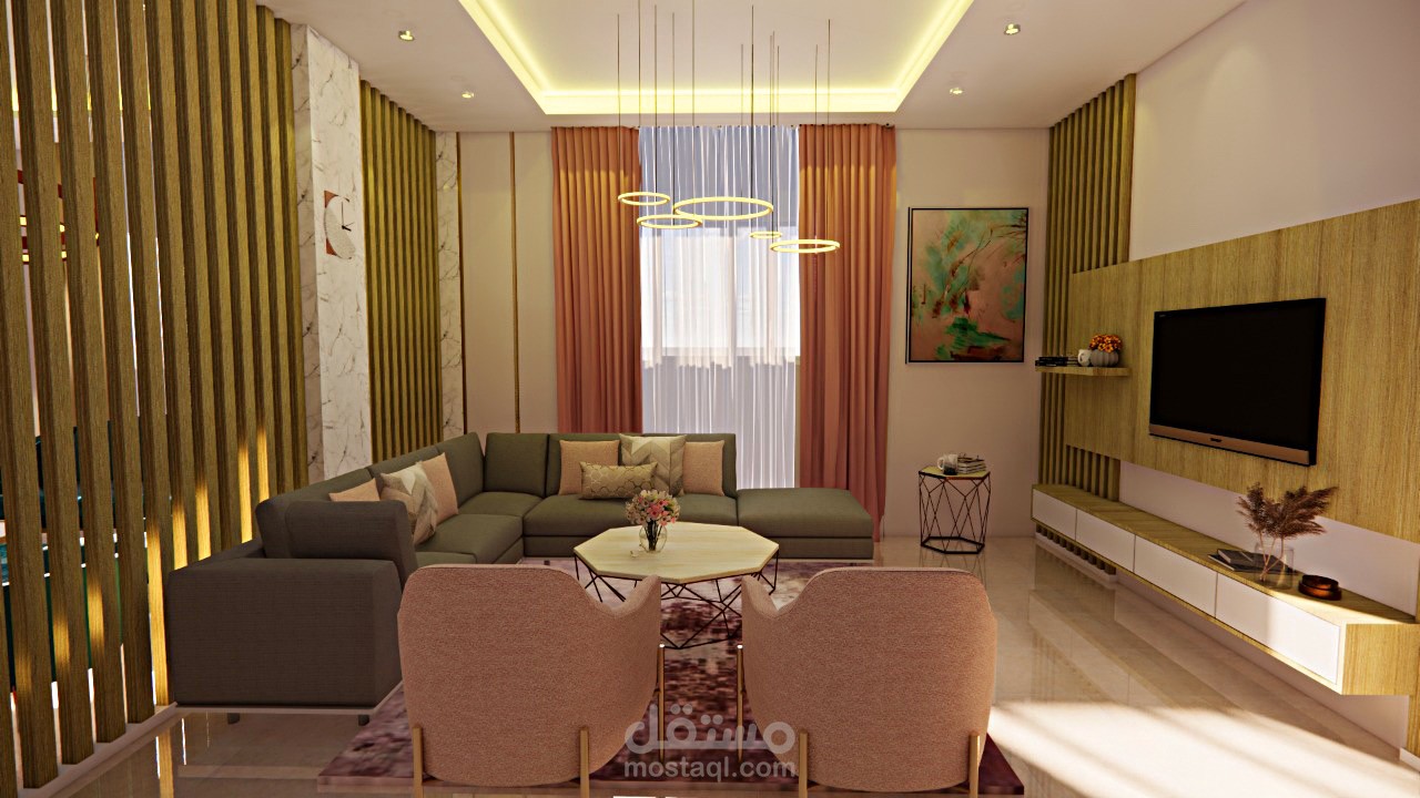 تصميم غرفة معيشة