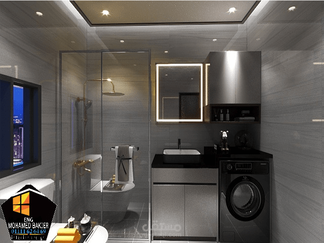 تصميم حمام 3D