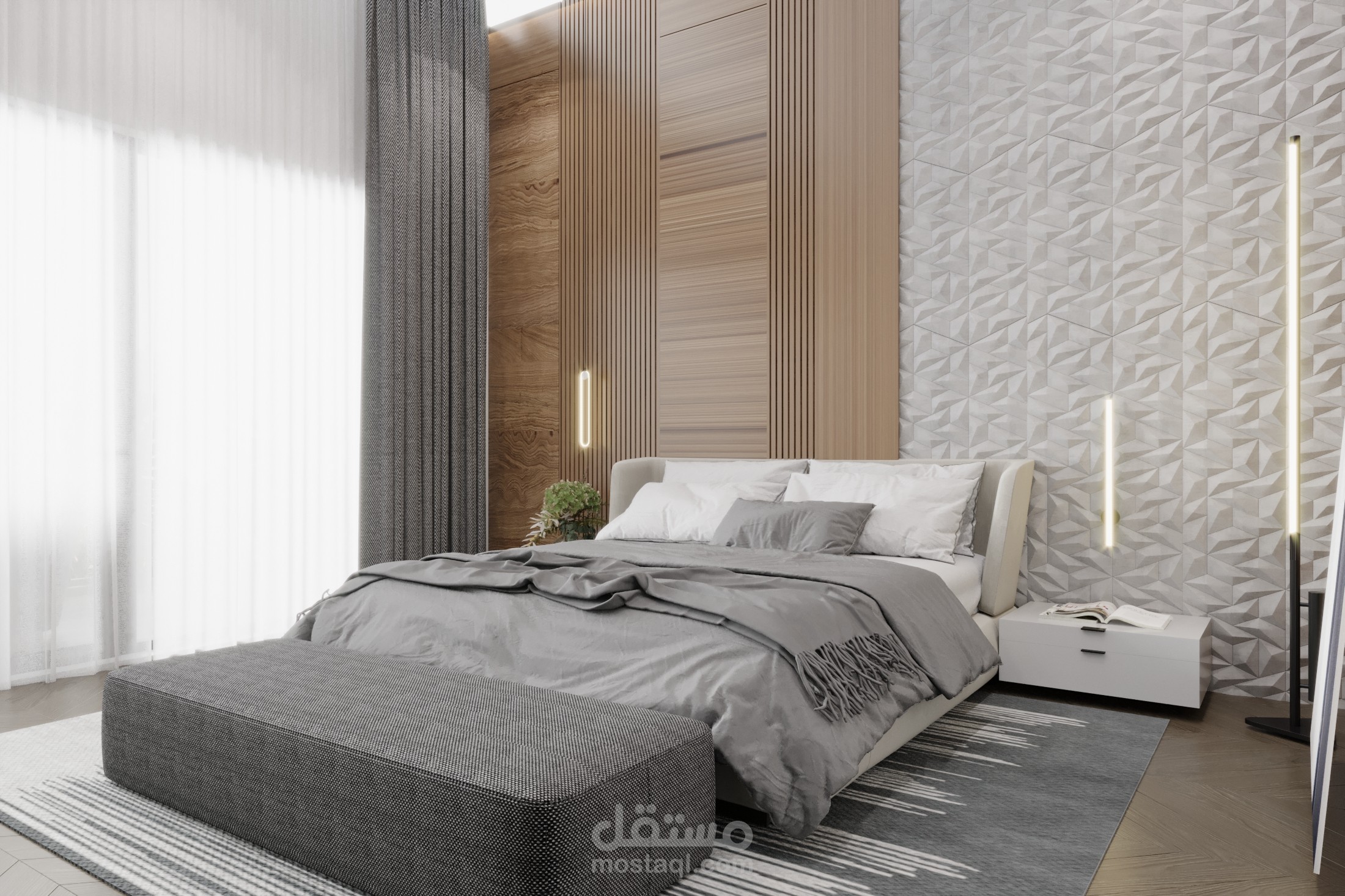 تصميم داخلي - غرفة ماستر - تصميم مودرن