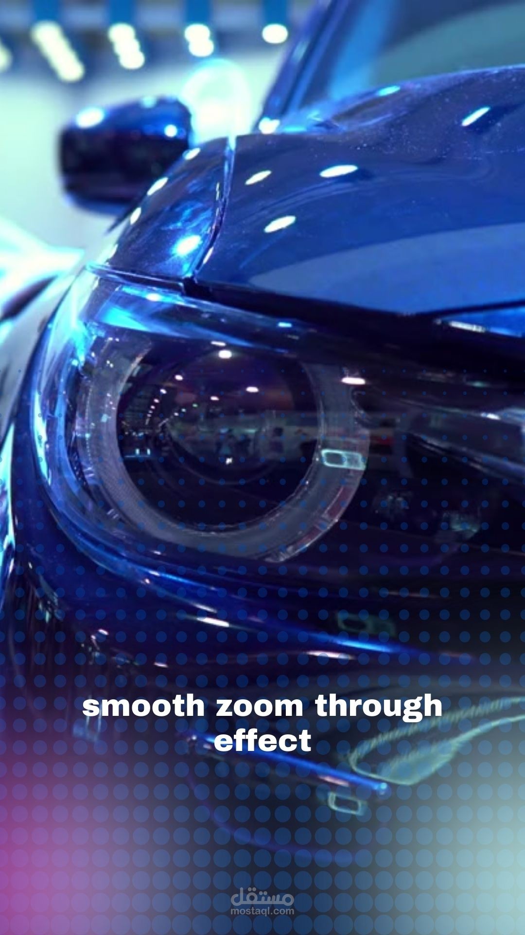 smooth zoom through effect