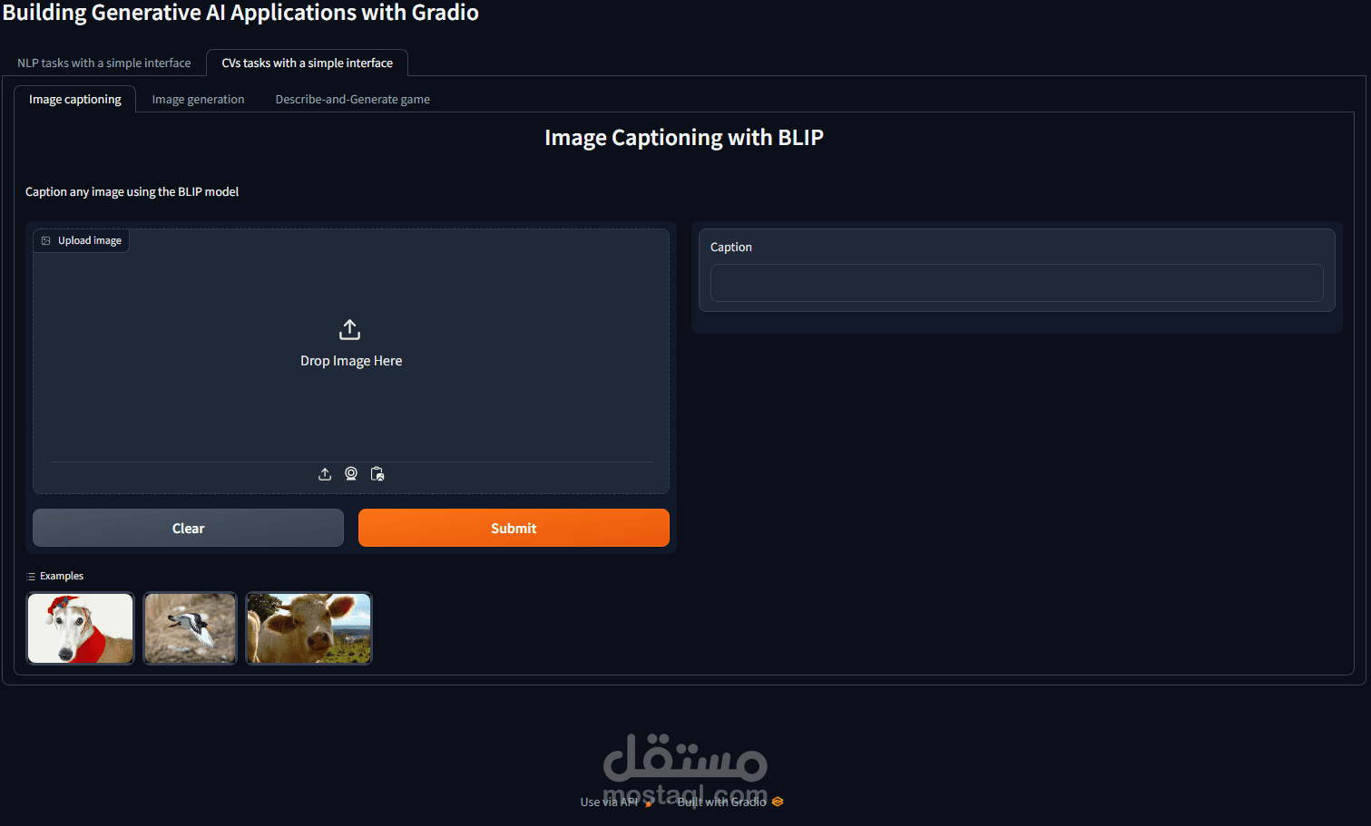 I web app with Large Language Models (LLMs) using Gradio.