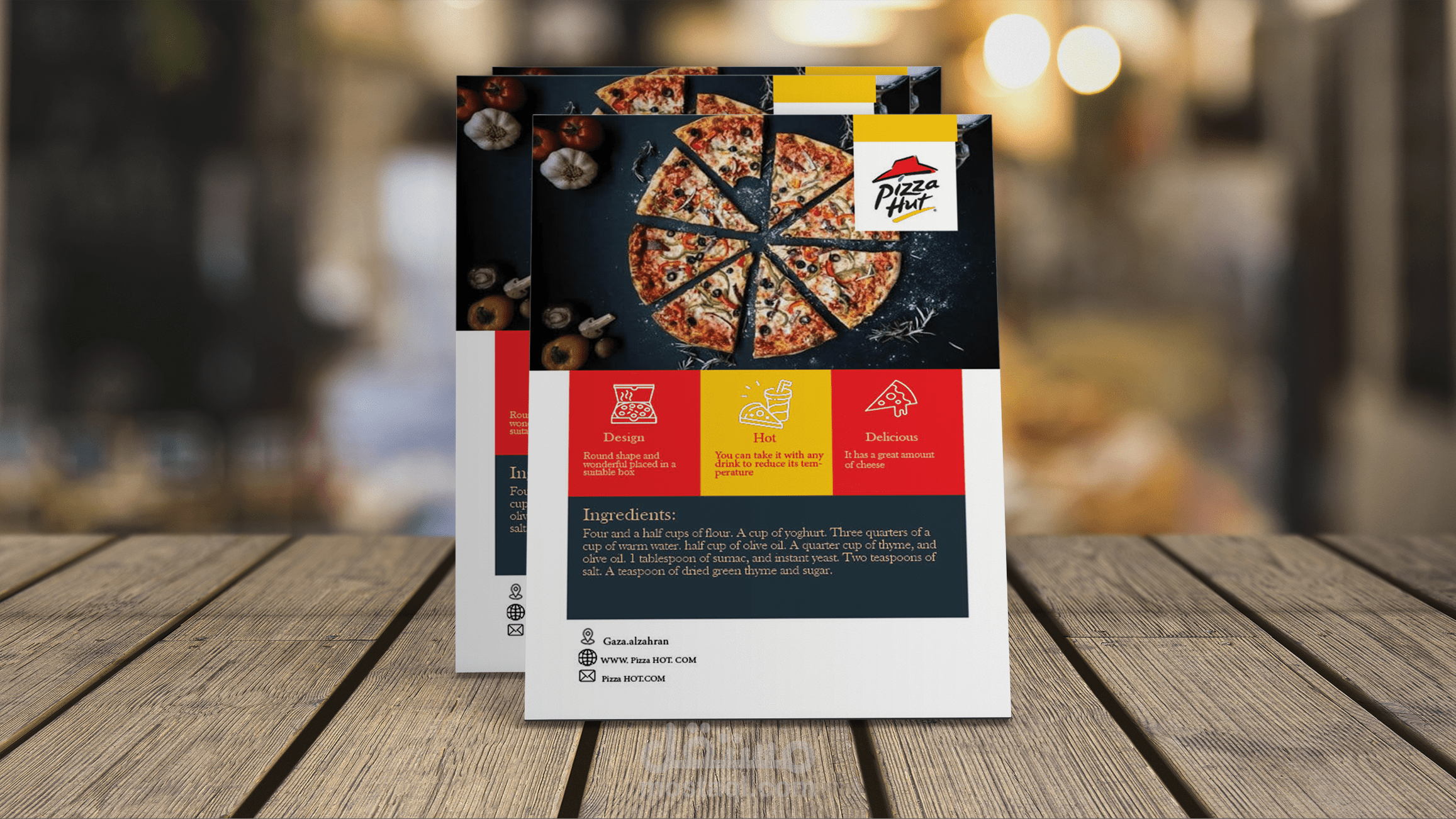 تصميم فلير (Pizza)