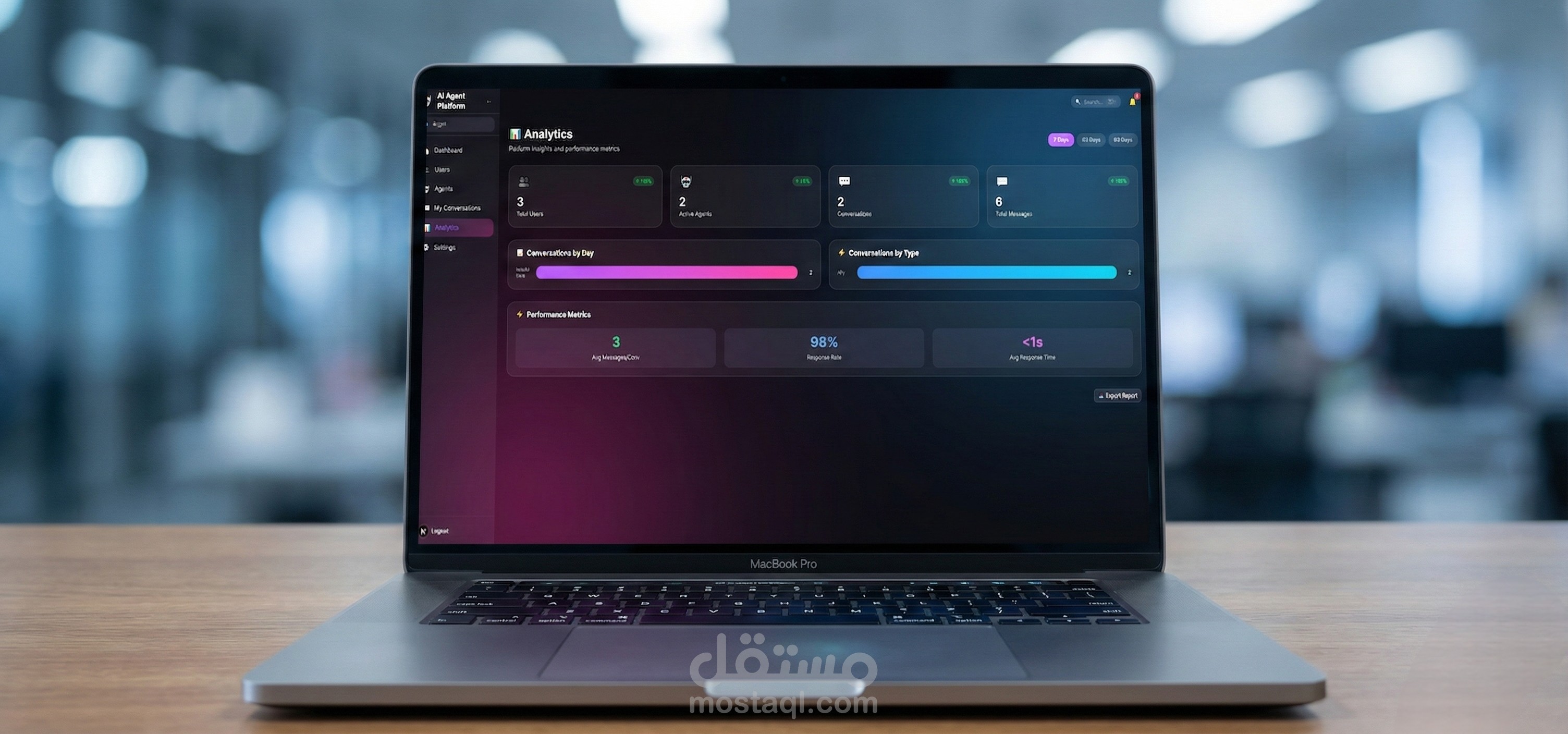 منصه إنشاء عملاء ذكاء اصطناعي كمساعد شخصي