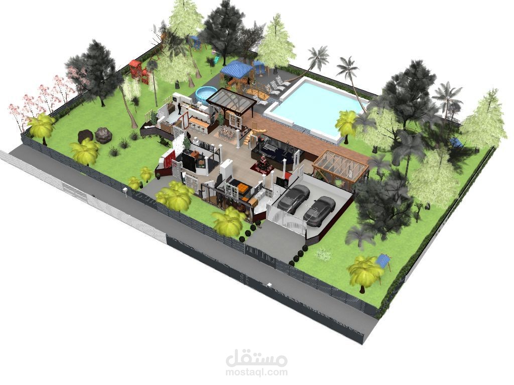 تصميم البنايات بالقياسات المناسبة حسب الإختيار 2D 3D