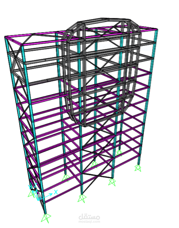 تصميم انشائي وشوب دروينج للوحة اعلانات ستيل