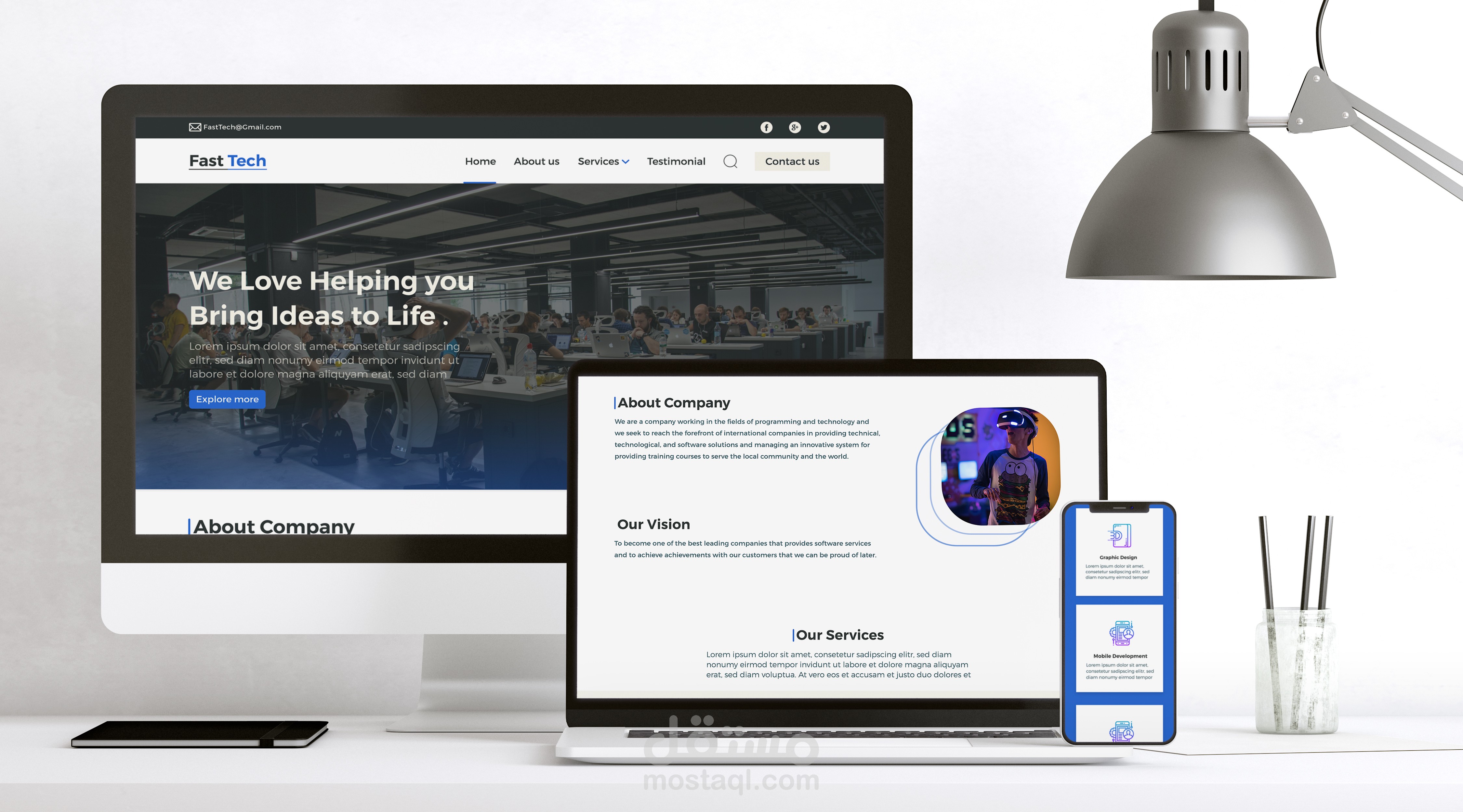 "Technology" Landing page