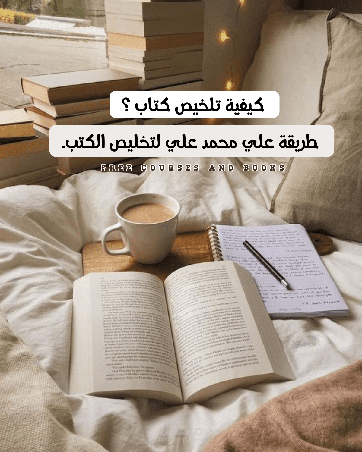 محتوى تلخيصي لمقطع لـ علي محمد علي ، كيف تلخص كتاب؟