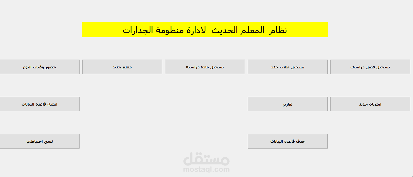 برنامج اداره منظومه الجدارات للتعليم الفني بمصر