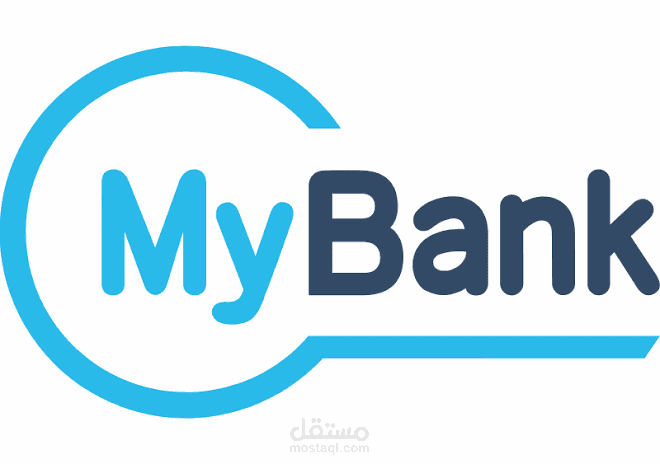 عمل تصميم لصفحه تخيليه لبنك My Bank