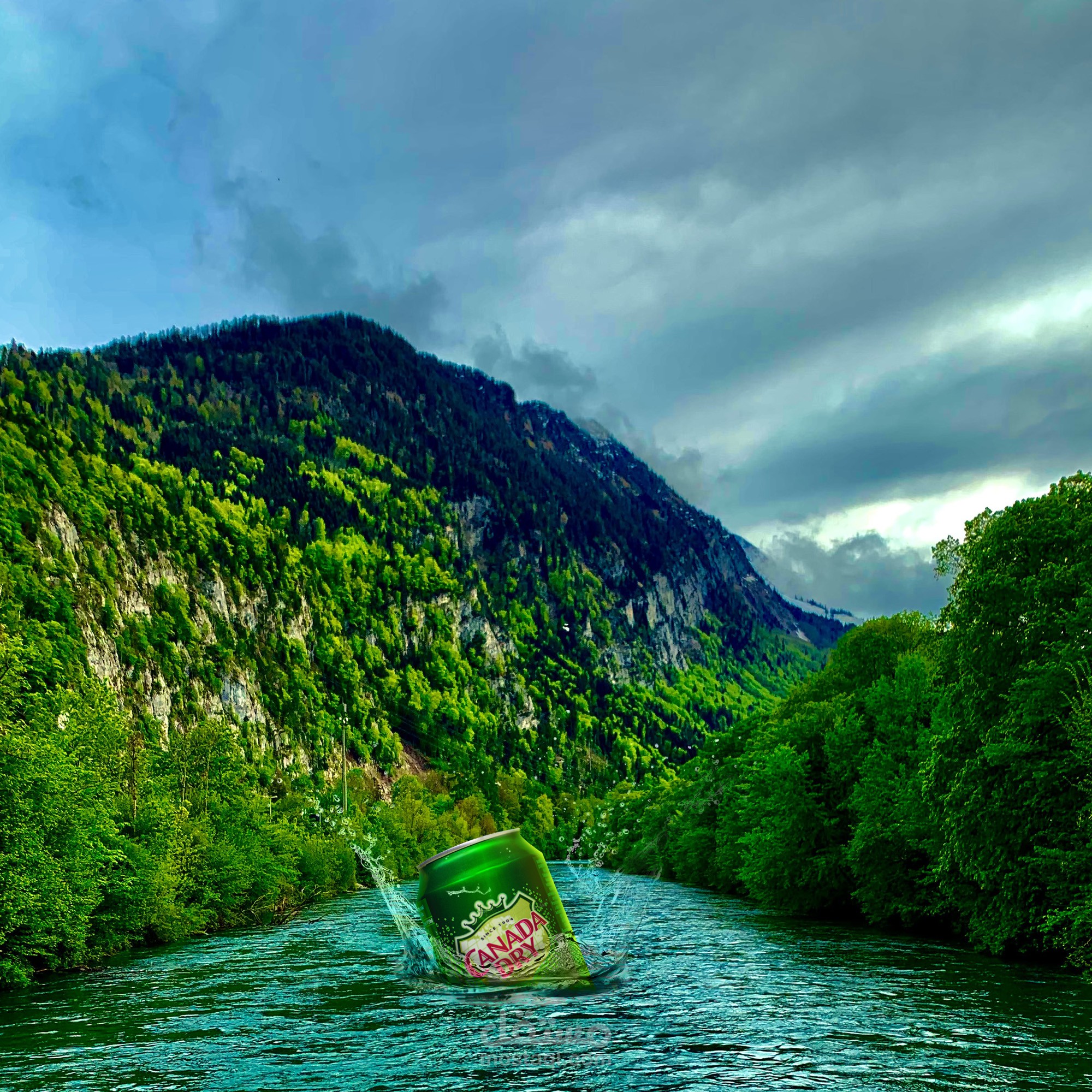 اعلان لشركة canada dry