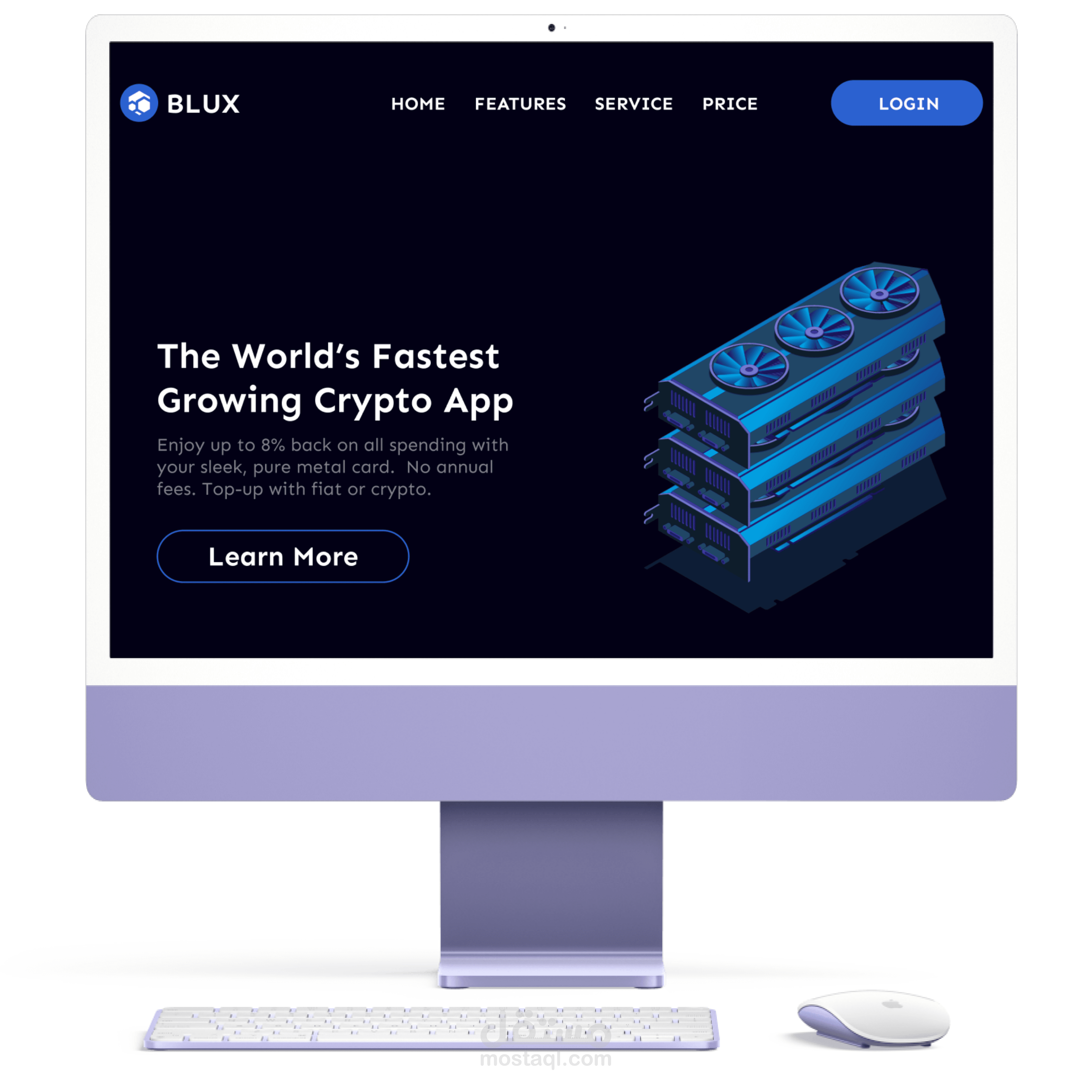 Blux Crypto Website UX/UI
