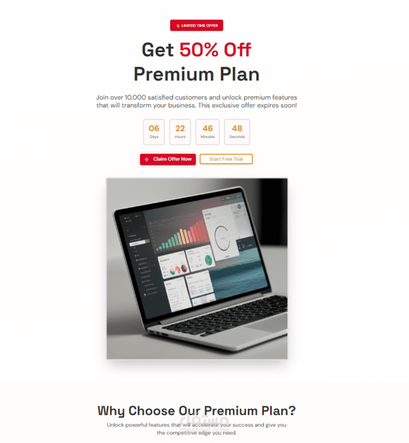 تصميم Landing Page تسويقية احترافية لزيادة التحويلات